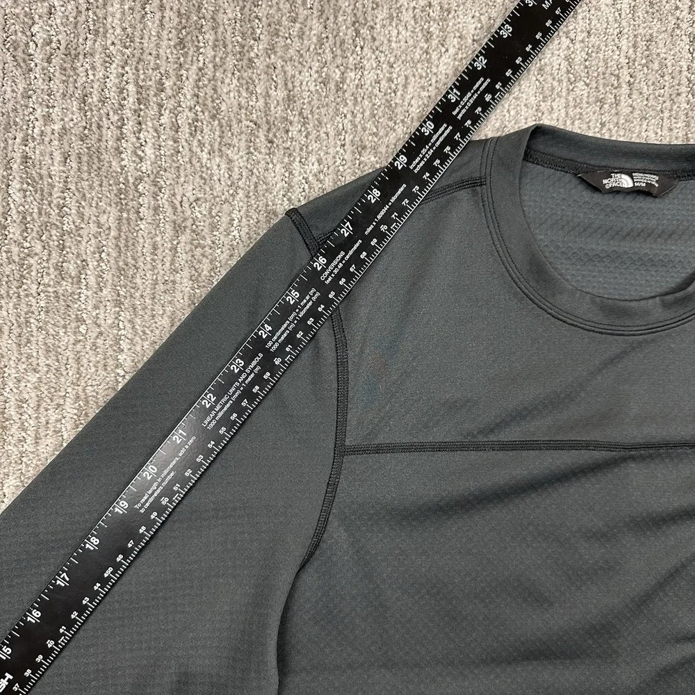 North Face Flash Dry Baselayer Shirt Men's M Black Long Sleeve